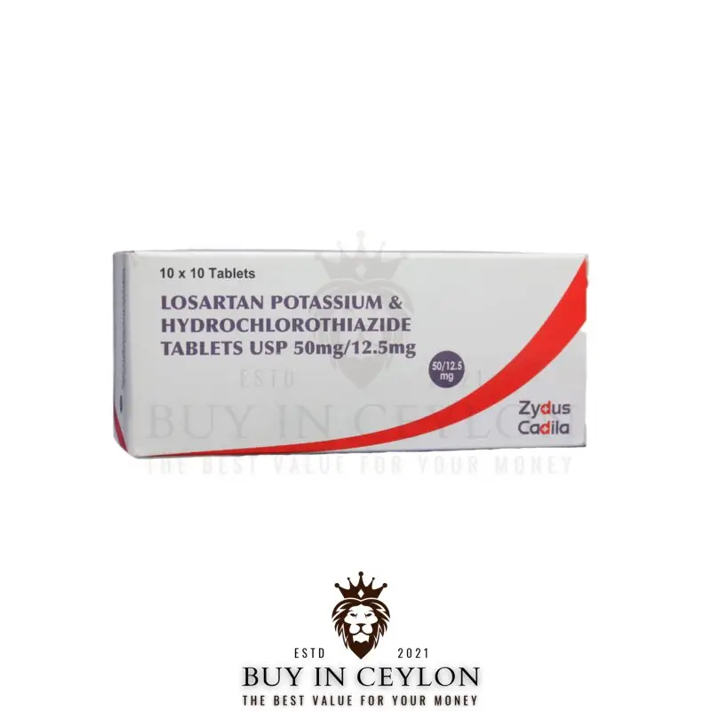 Losartan Potassium & Hydrochlorothiazide 50mg 100 Tablets