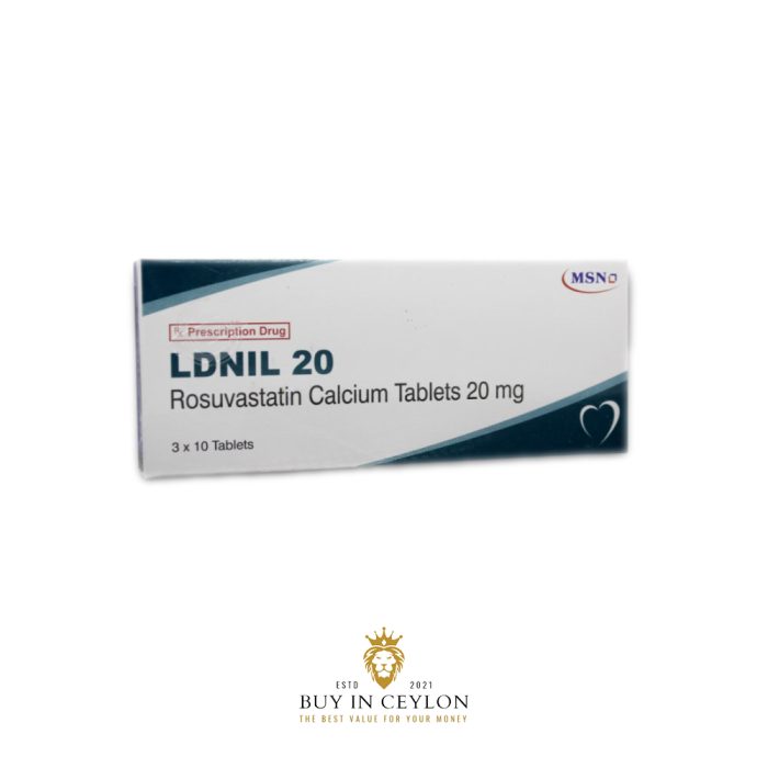 Rosuvastatin calcium 20 mg 30 Tablets