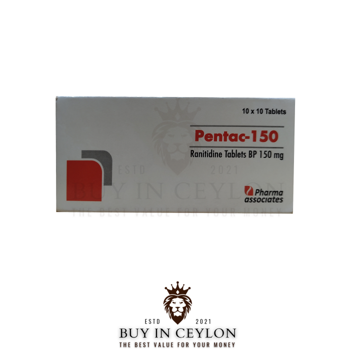 Ranitidine BP 150mg 100 Tablets